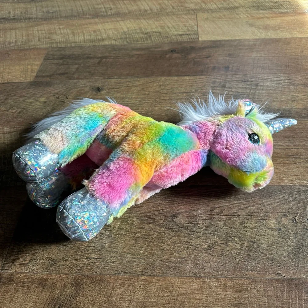 Build-A-Bear Workshop Rainbow Unicorn Stuffed Animal Retired Easter